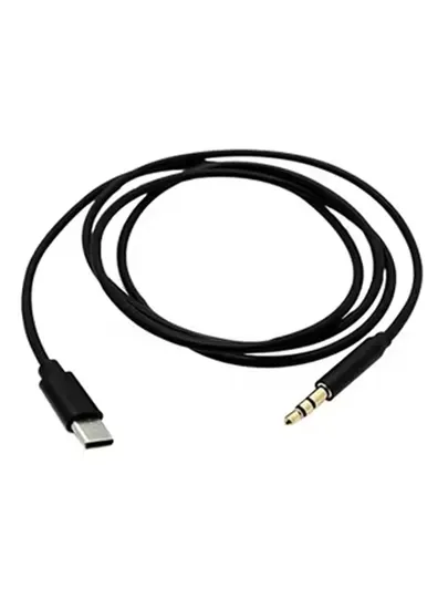 Type-C → 3.5 мм AUX аудиокабель JH-030 для авто черный