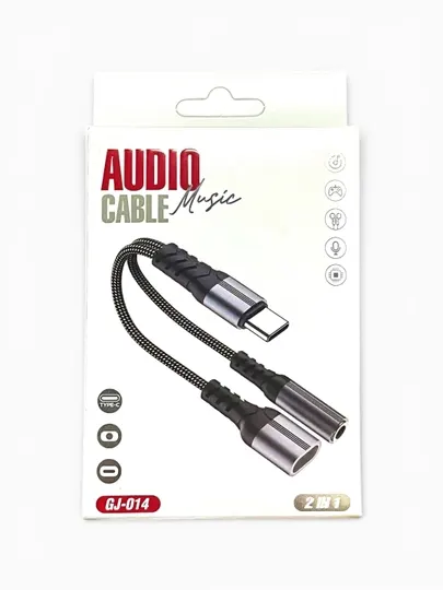 Адаптер Type-C на 3,5 мм AUX и Type-C для наушников и кабеля Type-C