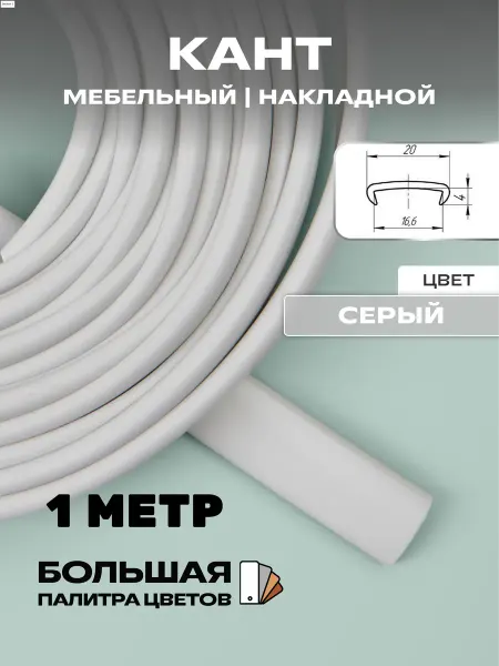 МОЙ ЧЕРДАК Мебельная кромка (1 м), кант 16мм, черный