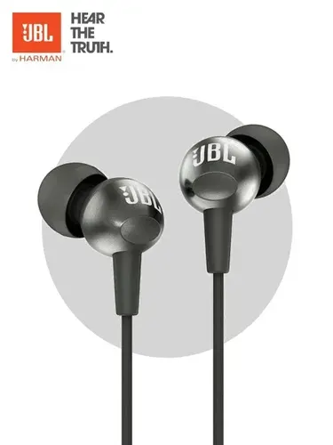 Проводные наушники JBL C200SI, mini jack 3.5 мм, черный