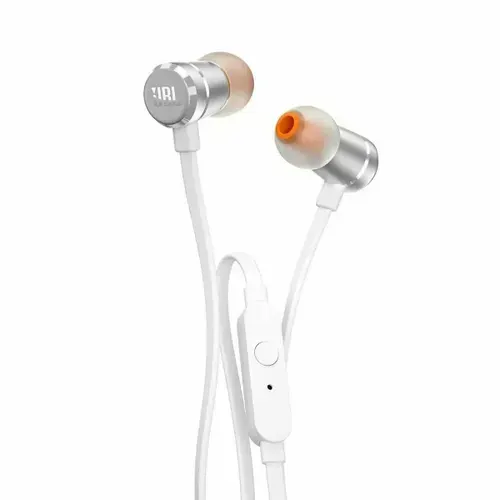 Наушники JBL T290, mini jack 3.5 mm, серебристый