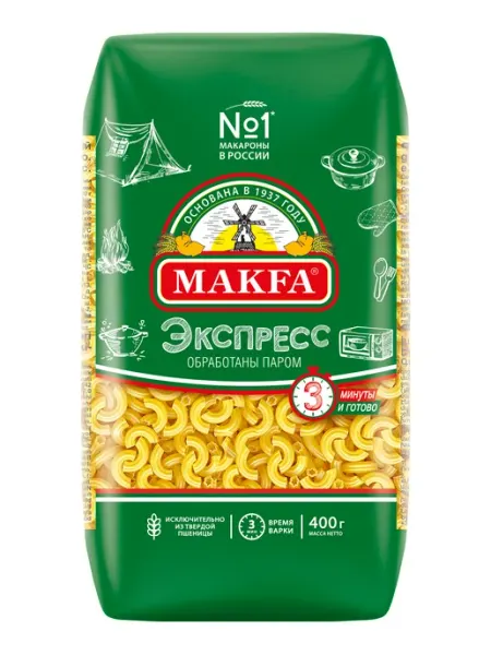 Makfa Макароны "Рожки-экспресс" 400 г