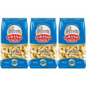 Grand di Pasta Макаронные изделия Fusilli Спираль, 450 г, 3шт