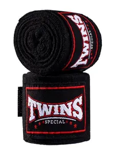 Боксерские бинты Twins Special - 3,5 метра, черные.