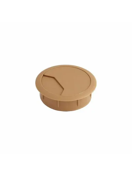 AksMebel Пропуск кабельный пластиковый круглый D60мм, бук (5342)