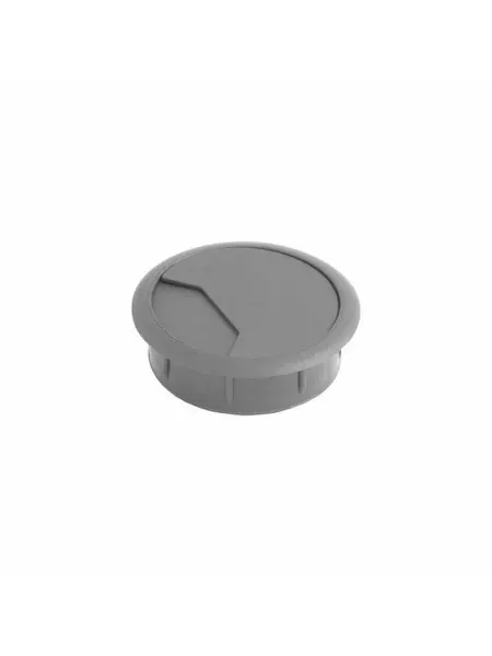 AksMebel Пропуск кабельный пластиковый круглый D60мм, серый (772)