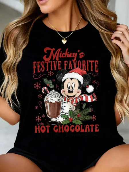 Нет бренда Футболка Disney Mickey's Festive Favorite Hot Chocolate T-Sh