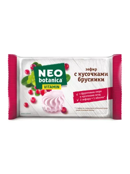 Neo-botanica Зефир с брусникой и витаминами, 250 гр