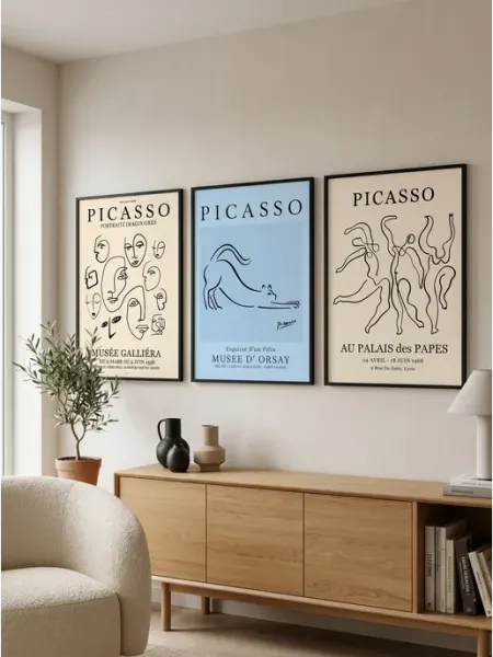 Набор из 3х постеров 50х70 - Пабло Пикассо (Pablo Picasso)