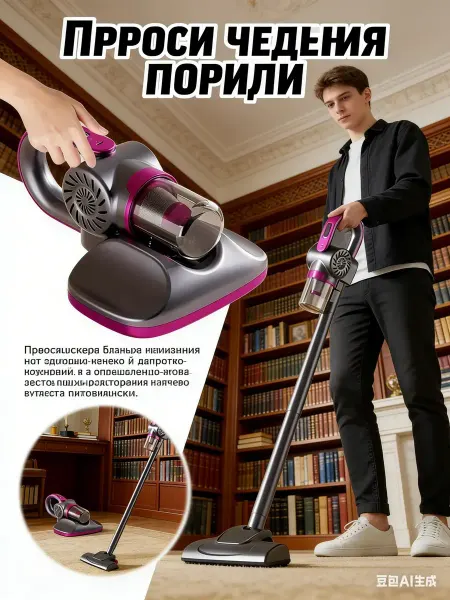 STIMAXON Пылесос вертикальный беспроводной 4 в 1 для дома