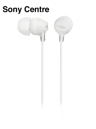 Наушники Sony MDR-EX15LP проводные без микрофона белые (mini jack 3.5mm)