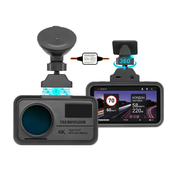 (Модель MAX) 4К видеорегистратор с HardWare Kit, матрицей SONY, сенсорным экраном, управлением через смартфон
