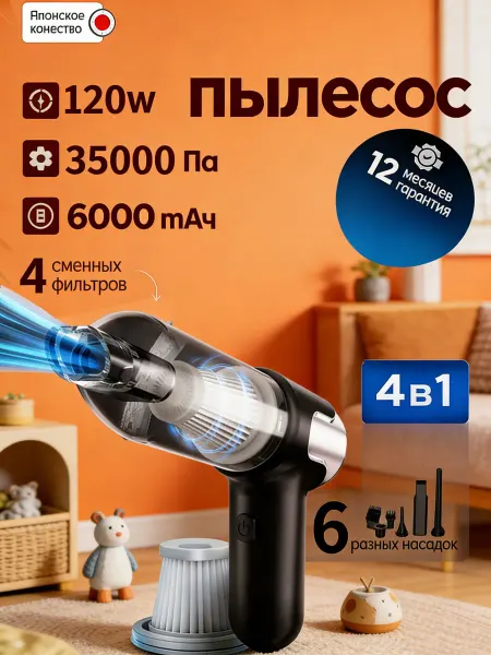 For You Car Пылесос для автомобиля беспроводной