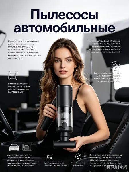 Glint Streаm Мощный беспроводной пылесос для автомобиля