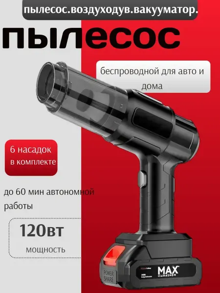 IKEA Пылесос для автомобиля беспроводной мощный