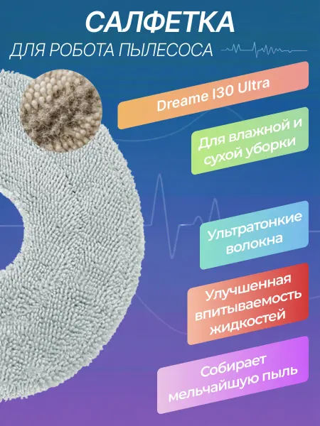 Салфетки для робота пылесоса L30 Ultra 4шт