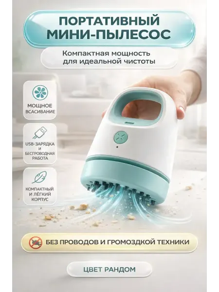LIVMES Портативный мини пылесос для дома,настольный