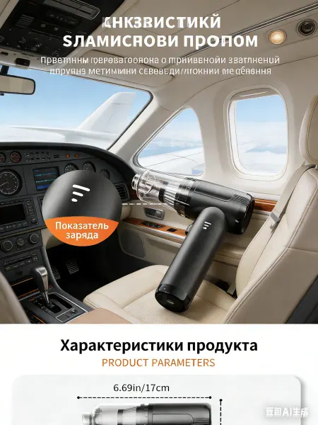LIVORN Пылесос для автомобиля ручной беспроводной мощный