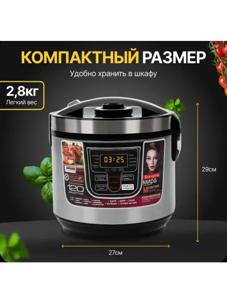 SAPARALI Мультиварка рисоварка RMC-21