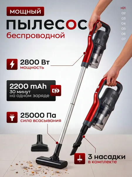 Tech4hom Вертикальный пылесос