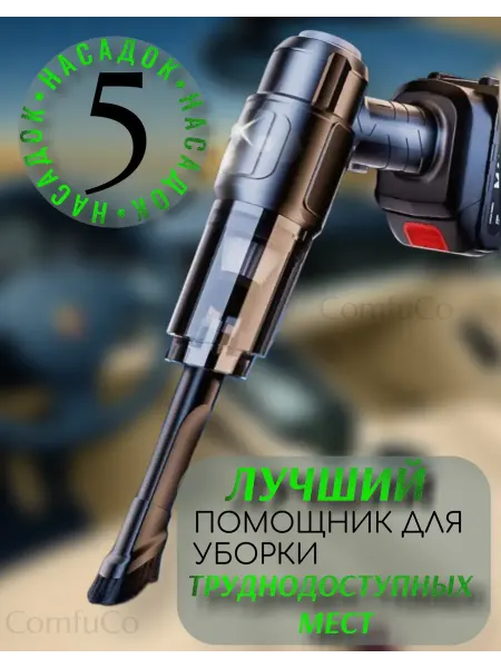 ИНТЕР-ХАУ Пылесос для автомобиля беспроводной мощный