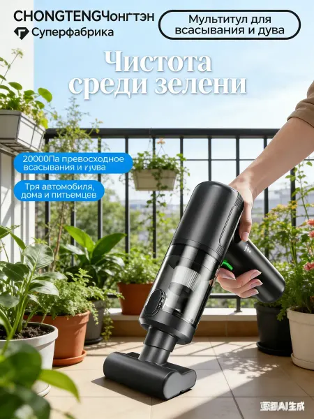ИНТЕР-ХАУ Пылесос для автомобиля подарок мужчине
