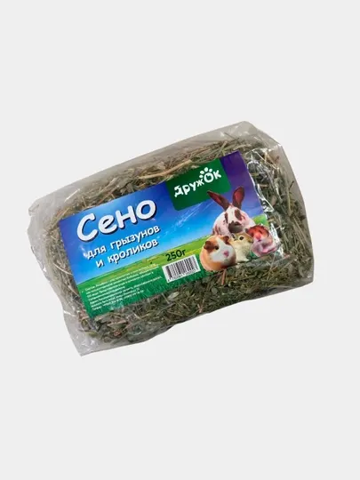 Сено Дружок для грызунов и кроликов