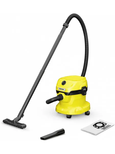 Karcher Строительный пылесос WD 2 Plus V-12 4 18 1000Вт желтый