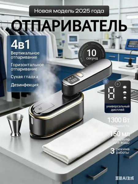VÖRK Отпариватель ручной для одежды вертикальный мощный утюг