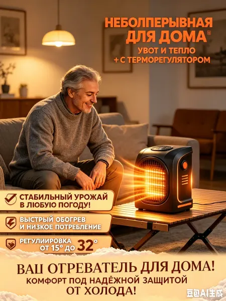 Тепловентилятор для комнаты, защита от перегрева