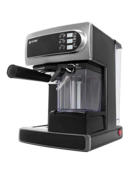 VITEK Кофеварка рожковая VT-1517 SR, 1238Вт, серый