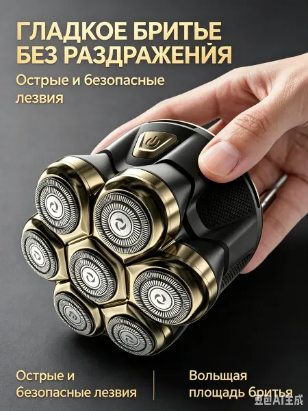 Xiaomi Электробритва мужская для головы и лица аккумуляторная