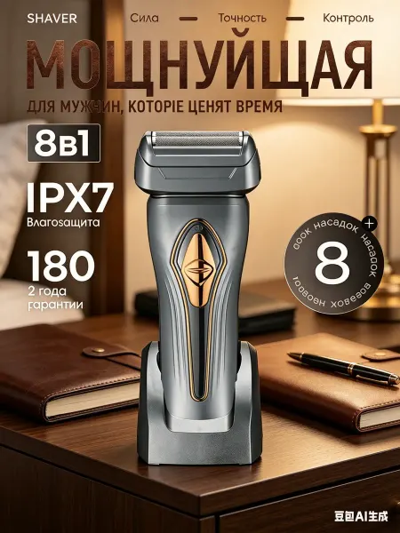 Xiaomi Электробритва триммер для бороды и усов, носа и бакенбард