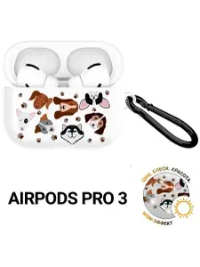 Чехол на Apple AirPods Pro 3 с принтом Dogs Pattern, hst