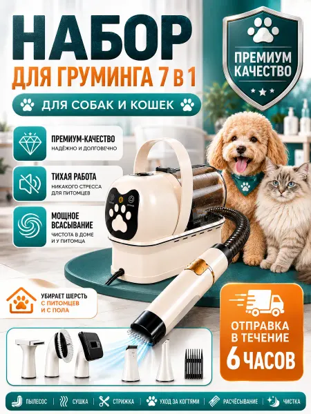 Пылесос для груминга собак