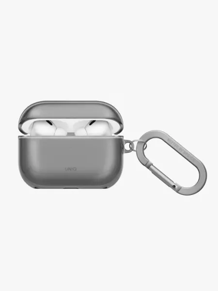 UNIQ Чехол на Airpods Pro 3, силиконовый с карабином Glase