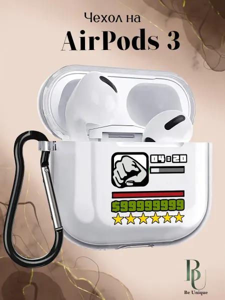 Be Unique Чехол на AirPods 3 с принтом GTA