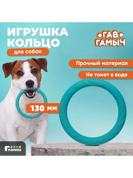 GAMMA Игрушка для собак кольцо ГАВ ГАМЫЧ, XS, 13 см