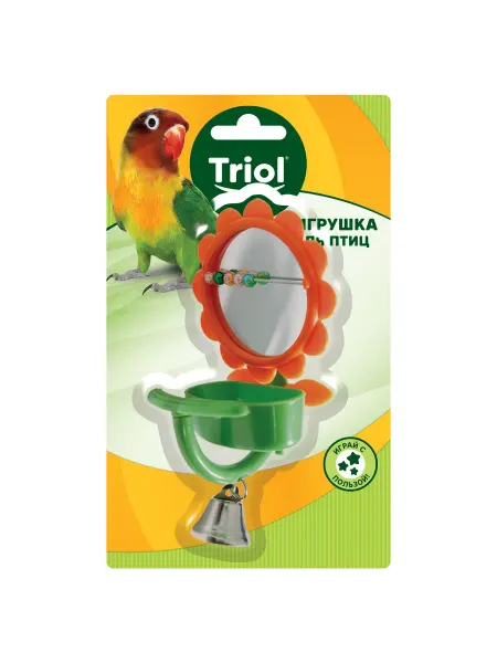 Triol Игрушка для птиц - зеркало Кормушка, 75*150мм
