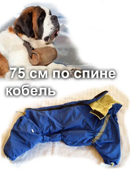 SCHATZ Комбинезон зимний для собак кобель 75см