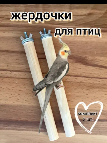 BirdCare Жердочки для попугаев и птиц деревянная
