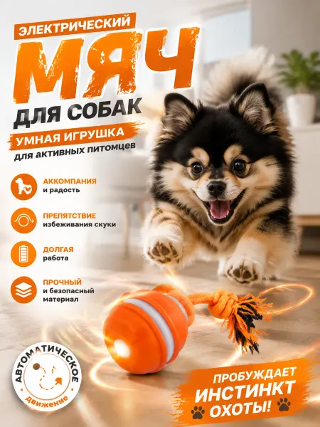 Era Pets игрушка для кошек интерактивный мяч