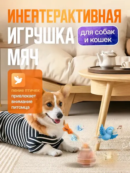 GameTimePet Интерактивная игрушка для кошек и собак мелких пород