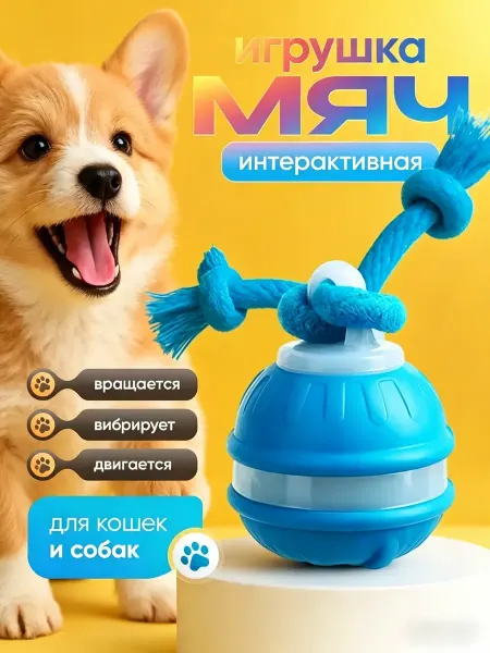 Purrfect Place Игрушка для собак и кошек Интерактивный умный мяч