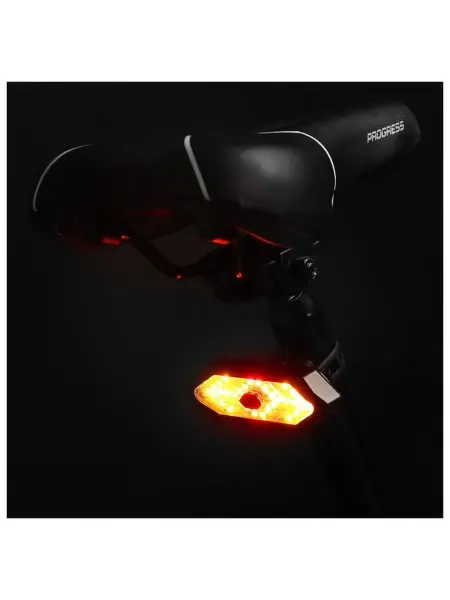 Яркий велосипедный фонарь с сигналами и зарядкой USB