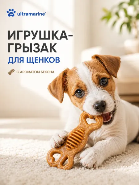 Игрушка - грызак для собак разных пород, косточка
