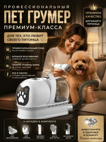 Груминг пылесос для собак