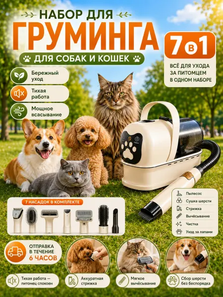 Пылесос для груминга собак