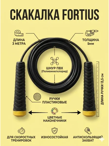 Fortius Скакалка 3м