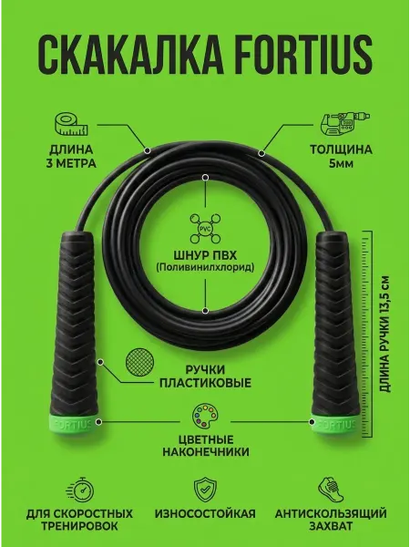 Fortius Скакалка 3м